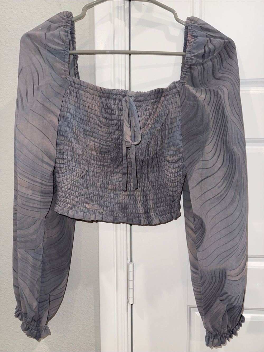 Wilfred Smocked Long Sleeve Top